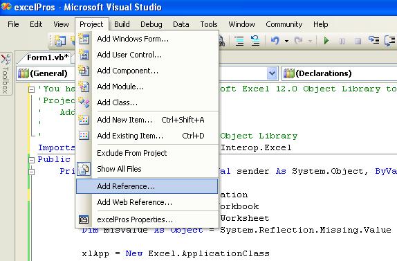 excel references microsoft word 16.0 object library